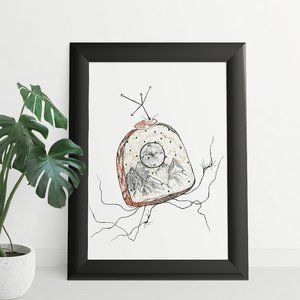5 x 7 Illustration drawing art print